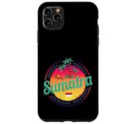 Custodia per iPhone 11 Pro Max Sumatra Indonesia retrò tramonto vintage souvenir