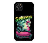 Custodia per iPhone 11 Pro Max Summerween Werewolf Retro Horror Beach Halloween in estate