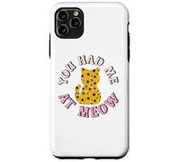 Custodia per iPhone 11 Pro Max Sunflowers Cat Lovers You Had me At Meow