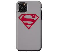 Custodia per iPhone 11 Pro Max Superman Crimson & Gray Shield Grey
