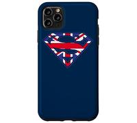 Custodia per iPhone 11 Pro Max Superman Great Britian Shield