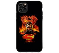 Custodia per iPhone 11 Pro Max Superman Man On Fire