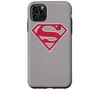 Custodia per iPhone 11 Pro Max Superman Red & White Shield Logo
