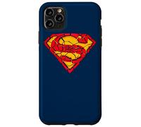 Custodia per iPhone 11 Pro Max Superman Shattered Shield Logo