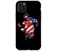 Custodia per iPhone 11 Pro Max Superman The American Way Flag