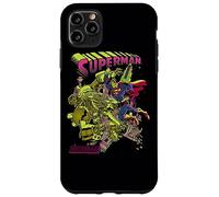 Custodia per iPhone 11 Pro Max Superman Versus Metallo Blacklight