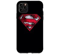 Custodia per iPhone 11 Pro Max Superman War Torn Shield Logo