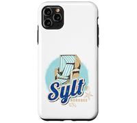 Custodia per iPhone 11 Pro Max Sylt Mare del Nord Germania Isola Sedia spiaggia Souvenir