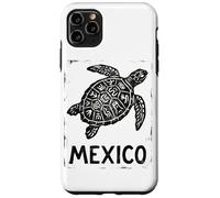 Custodia per iPhone 11 Pro Max Tartaruga marina del Messico azteco | tribale Maya - Stampa retrò timbro