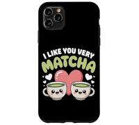 Custodia per iPhone 11 Pro Max Tè Matcha Che Dice Tè Verde I Like You Very Matcha
