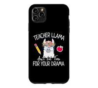 Custodia per iPhone 11 Pro Max Teacher Llama Ain't Got Time for the Drama Teachers