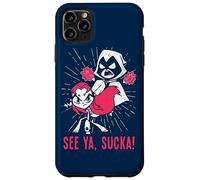 Custodia per iPhone 11 Pro Max Teen Titans Go! Raven & Starfire Suckas