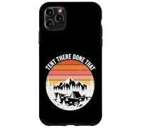 Custodia per iPhone 11 Pro Max Tenda There Done Haking Retro Tramonto Montagna Campeggio All'aperto