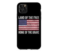 Custodia per iPhone 11 Pro Max TERRA DELLA CASA LIBERA DEL CORAGGIOSO ANTHEM NAZIONALE DELLA BANDIERA
