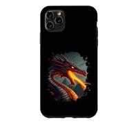 Custodia per iPhone 11 Pro Max Terrificante drago di fuoco sputafuoco