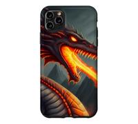 Custodia per iPhone 11 Pro Max Terrificante drago di fuoco sputafuoco