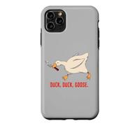 Custodia per iPhone 11 Pro Max TFS - Coltello a forma di anatra e anatra con uccellino carino ironico