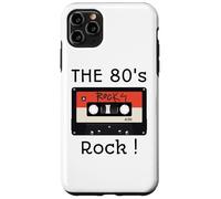 Custodia per iPhone 11 Pro Max The 80's Rock - Nastro a cassetta per camicia, stampa nera