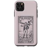 Custodia per iPhone 11 Pro Max The Aviatrix Tarocco Card, Vintage Female Pilot Aviation regalo