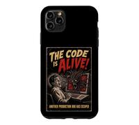 Custodia per iPhone 11 Pro Max The Code Is Alive Programmazione Humor Old Horror Movie Poster