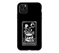 Custodia per iPhone 11 Pro Max The Cultivator Macabre Tarocco Carta Cranio Fioriera Botanica