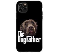 Custodia per iPhone 11 Pro Max The Dog Father Chocolate Lab Dad Brown Labrador Dad