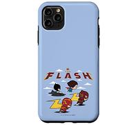 Custodia per iPhone 11 Pro Max The Flash Movie Batman Supergirl Chibi in the Sky