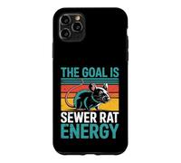 Custodia per iPhone 11 Pro Max The Goal Is Sewer Rat Energy Meme caotico -