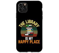 Custodia per iPhone 11 Pro Max The Library Is My Happy Place - Lettore vintage per bibliotecari retrò