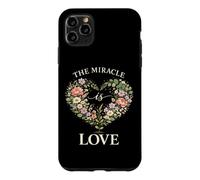 Custodia per iPhone 11 Pro Max The Miracle Is Love - Ghirlanda di fiori con cuore