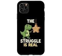 Custodia per iPhone 11 Pro Max The Struggles Real Dino T-Rex Pignatta Cartoon Animal