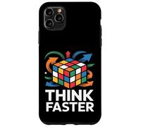 Custodia per iPhone 11 Pro Max Think Faster Puzzle Cube Logic Rompicapo