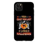 Custodia per iPhone 11 Pro Max This Crazy Dog Lady American Foxhound Loves Halloween