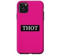 Custodia per iPhone 11 Pro Max Thot Meme Black Box Logo bianco She a Party Girl Club Thots