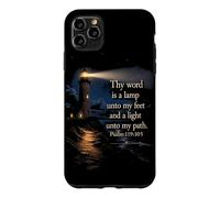 Custodia per iPhone 11 Pro Max Thy Word is a Lamp unto My Feet - Psalm 119:10 Faith Verse