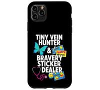 Custodia per iPhone 11 Pro Max Tiny Vein Hunter Bravery Sticker Dealer Pediatric Nurse