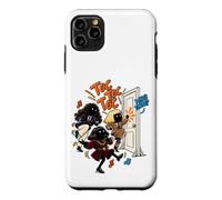 Custodia per iPhone 11 Pro Max Toc Toc Toc Chi è lì Divertente meme di danza Brainrot AI