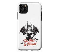 Custodia per iPhone 11 Pro Max Too Hot to Haunt Retro Pin Up Demon Halloween Costume