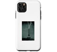 Custodia per iPhone 11 Pro Max Torre Eiffel Fulmine Strike 1902 - Vintage NOAA Photo Art
