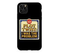 Custodia per iPhone 11 Pro Max Trama Sarcastic Twist I Was The Problem Funny Book Cover Meme