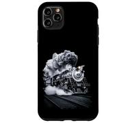 Custodia per iPhone 11 Pro Max Treno a vapore che ruggisce nella notte