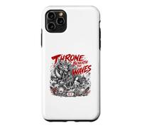 Custodia per iPhone 11 Pro Max Trono Sotto Le Onde Giapponesi Drago giapponese Leggenda