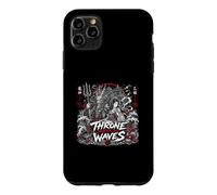 Custodia per iPhone 11 Pro Max Trono Sotto Le Onde Giapponesi Giapponese Dragon Lord