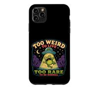 Custodia per iPhone 11 Pro Max Troppo strano per vivere troppo raro per essere normale divertente rana aliena