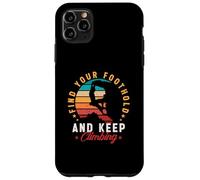Custodia per iPhone 11 Pro Max Trova il tuo punto d'appoggio e continua a scalare Rock Boulder Vintage