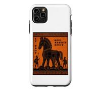 Custodia per iPhone 11 Pro Max Troy One Night Only Trojan Horse Greco Mitologia Arte