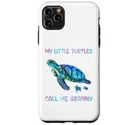 Custodia per iPhone 11 Pro Max Turtle Watercolor Sea Ocean My Turtles Call Me Granny