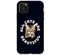 Custodia per iPhone 11 Pro Max Tutti i gatti sono bellissimi e divertenti battiti cardiaci del Bengala