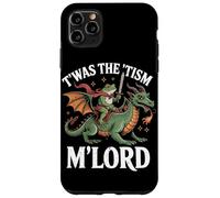 Custodia per iPhone 11 Pro Max Twas The Tism M'Lord Frog Dragon Rider Fantasy Medievale