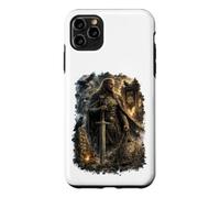 Custodia per iPhone 11 Pro Max Tyr Guerriero Rune Vichinghi Mitologia Norrena